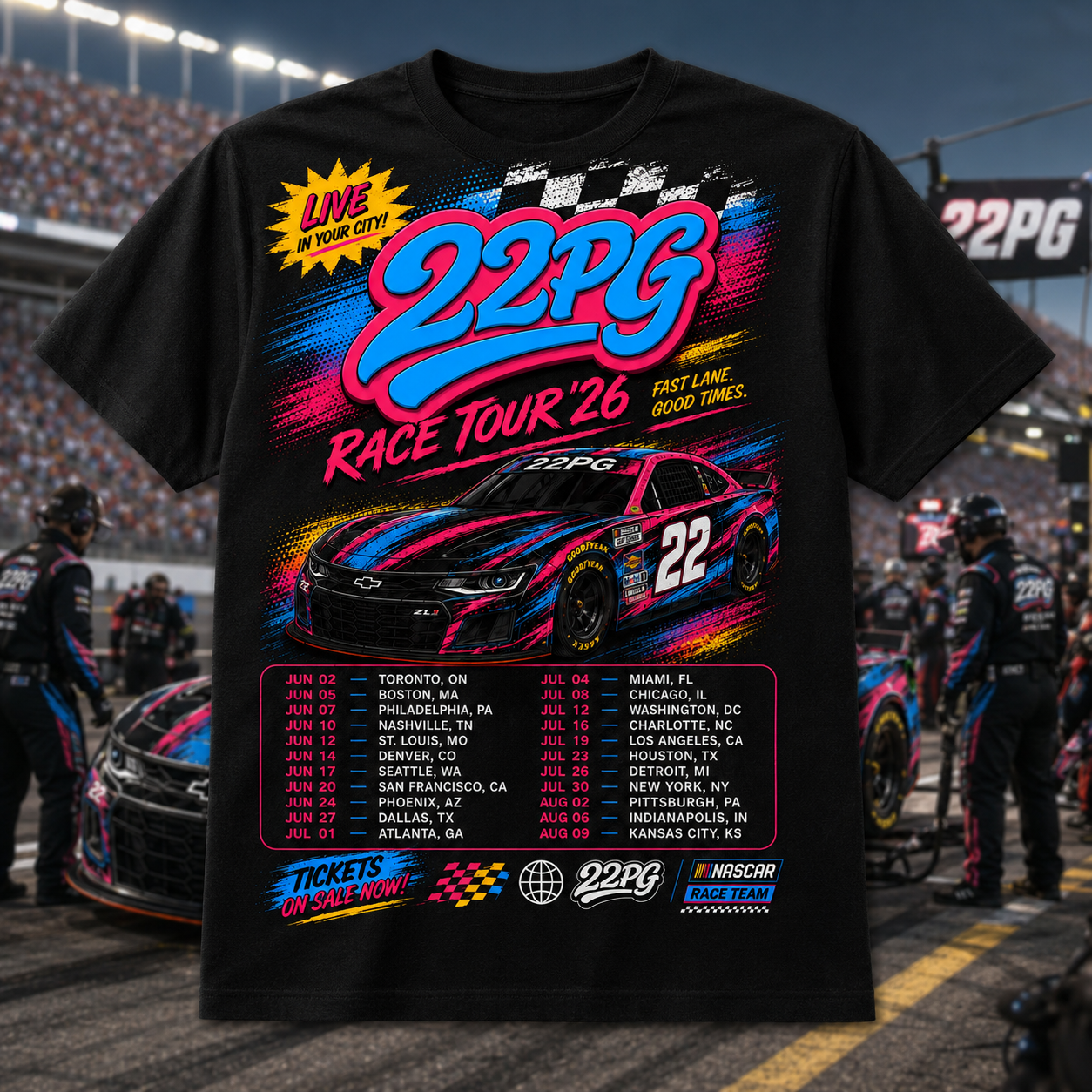 South Beach Du Lane Race Car T Shirt