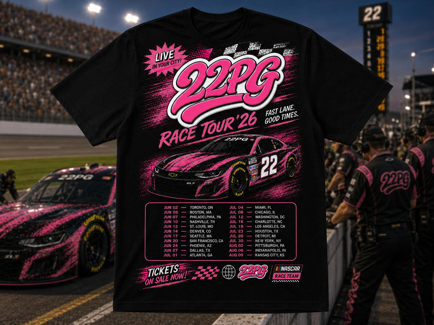 Majin Du Lane Race Car Tee