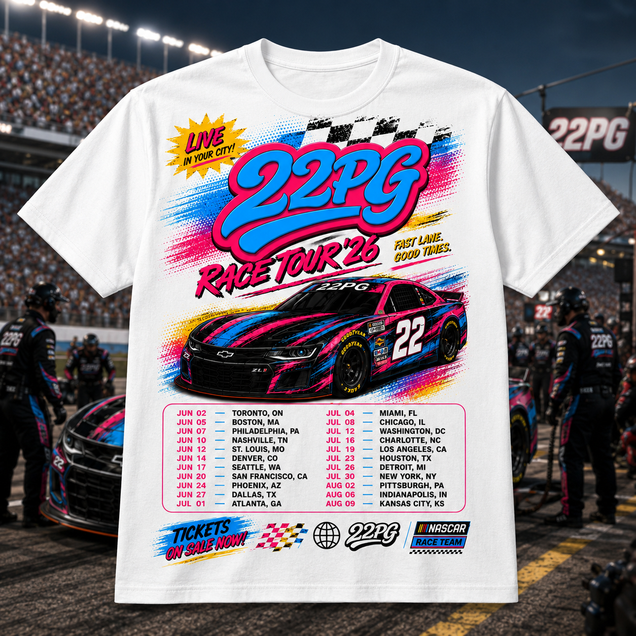 South Beach Du Lane Race Car T Shirt
